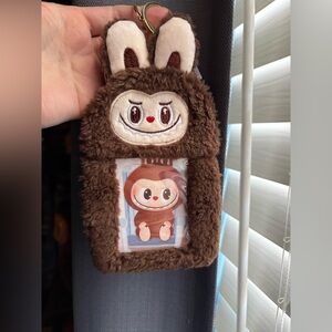 Labubu card/ID holder Keychain